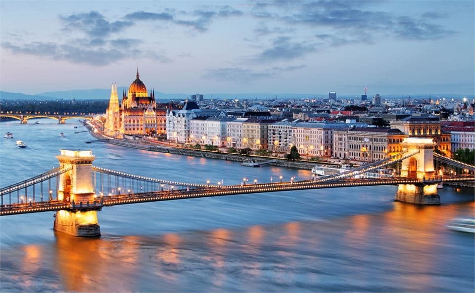 Donau in Flammen in Budapest