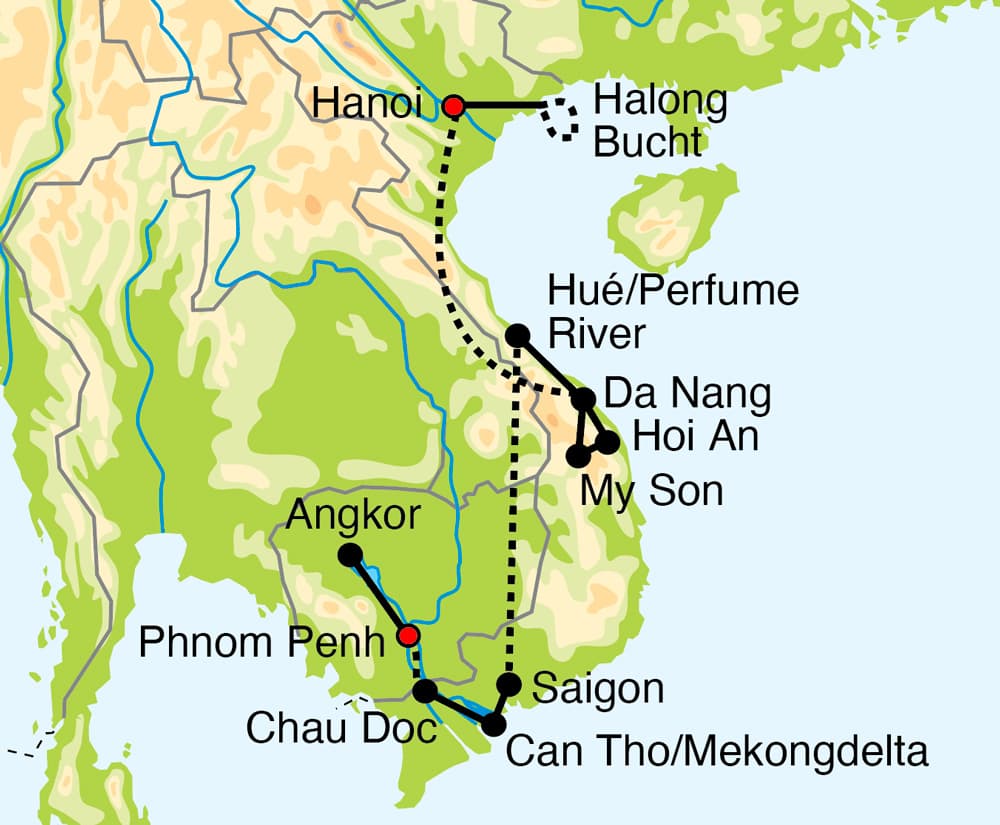 Höhepunkte Vietnam und Kambodscha