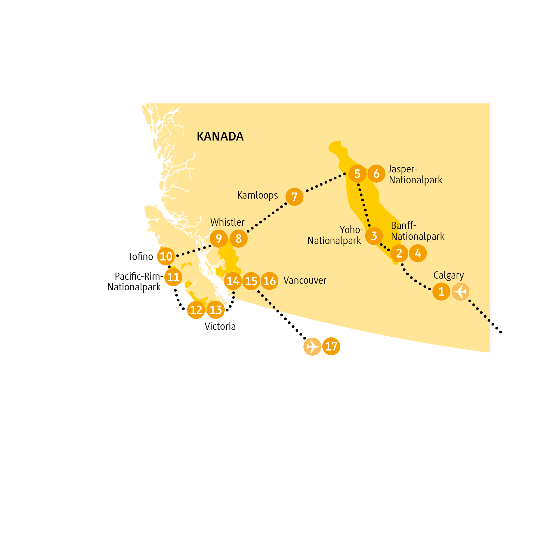 Rundreise Kanada