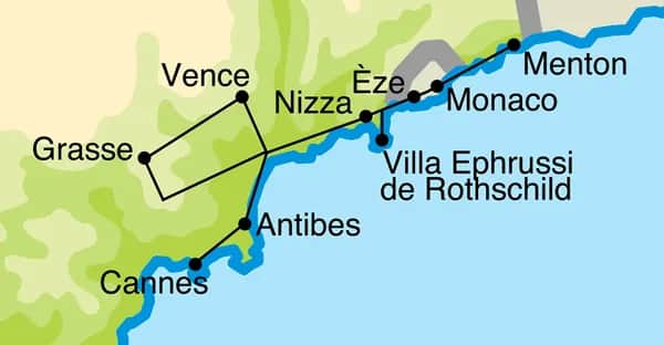 Rundreise Côte d'Azur - Nizza