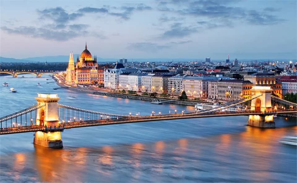 Donau in Flammen in Budapest